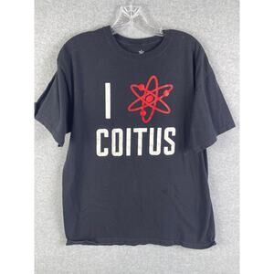 *Stains* The Big Bang Theory TV Show T Shirt Men's‎ Size L Black